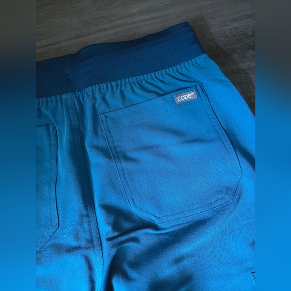 NWT Code NXT Carribean Blue Scrub Pants - Picture 7 of 8